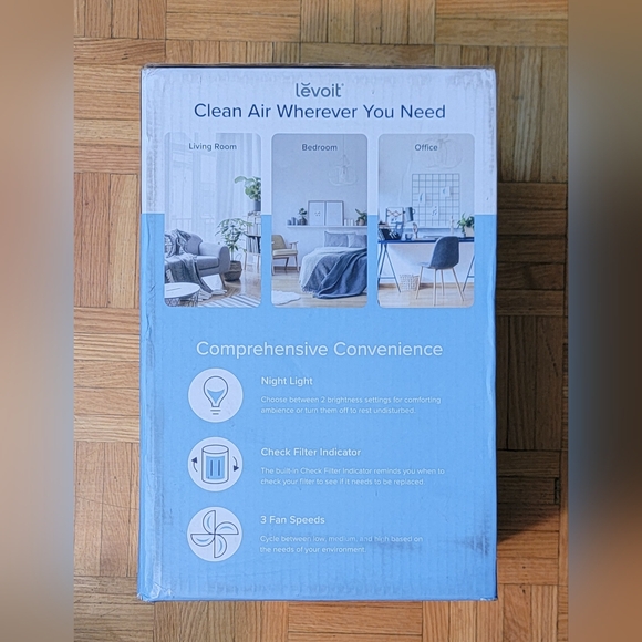 LEVOIT Air Purifier for Home Smokers Allergies and Pets Hair, True HEPA Filter - Picture 9 of 14